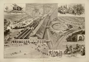 Amerikan Sergisi, Earls Court, West Brompton ve West Kensington, The Illustrated London News, 16 Nisan 1887 by English School
